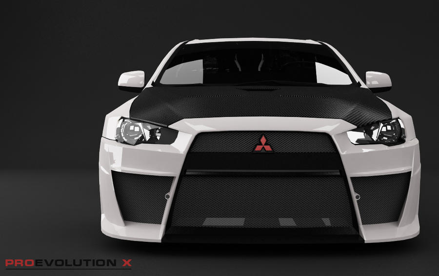 Evo X front by pnn on DeviantArt