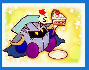 Meta Knight sprite cake