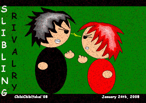 Sibling Rivary by ChibiChibiYokai on DeviantArt