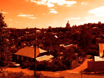 Smolensk's old city panoramic view