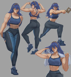 Gym Lucina Fanart Commission (Fire Emblem)