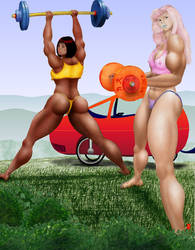 lady iron pumpers by MuscleWomen-Planet