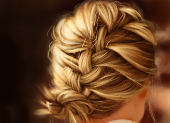 hair study blond