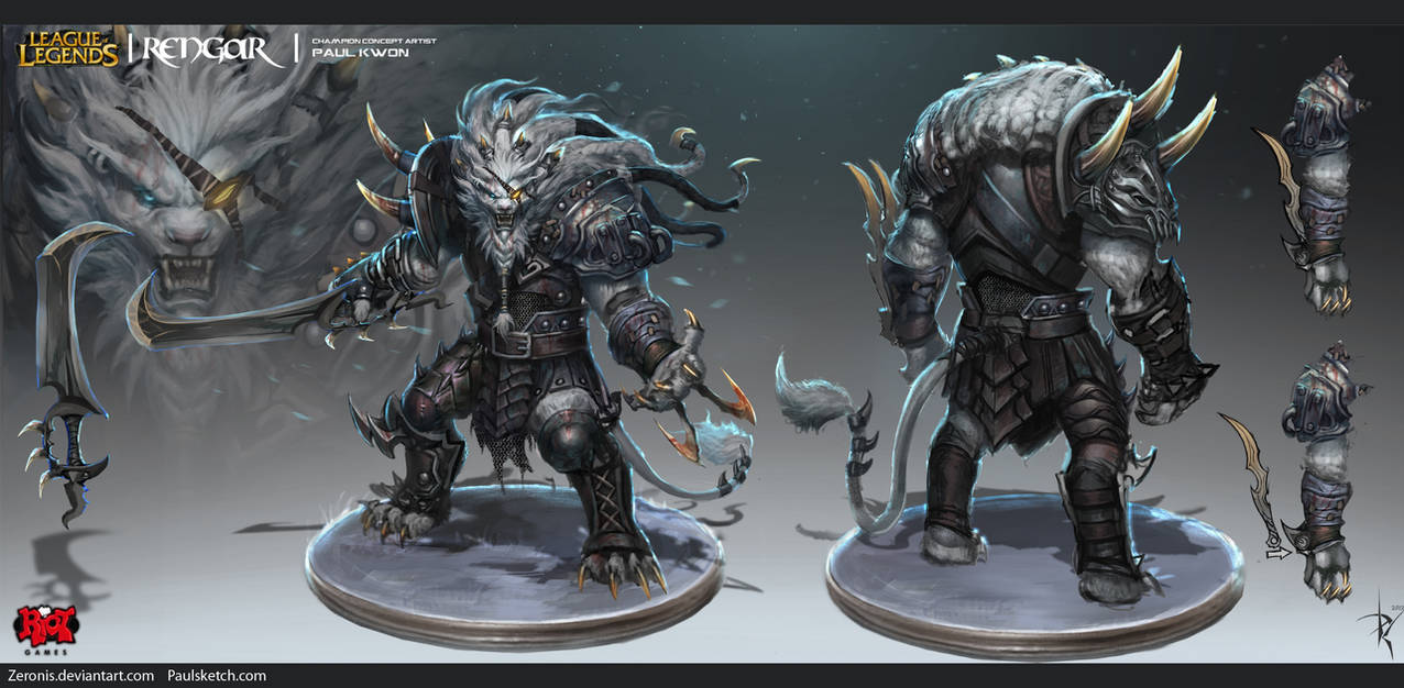 Rengar Official Concept Art by Zeronis on DeviantArt