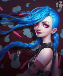 Jinx Portrait Fan Art Zeronis PK