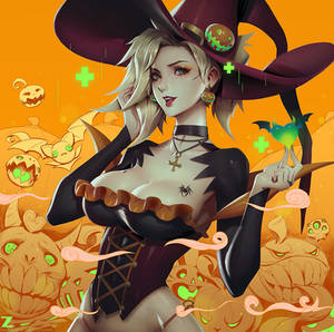 Witch Mercy - Halloween Overwatch LR 01