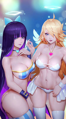 Panty and Stocking NSFW-Pinup