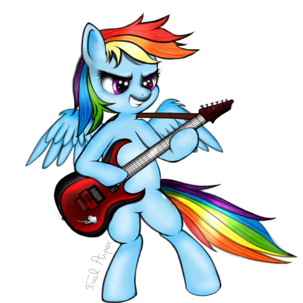 Ponies With Instruments #1 - Rainbow Dash