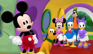 Mickey, Pluto, Minnie, daisy, Donald and goofy