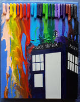 TARDIS crayonart