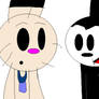 Powder meets Oswald the Lucky rabbit