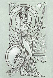 Athena by staino