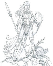 Female Paladin by staino