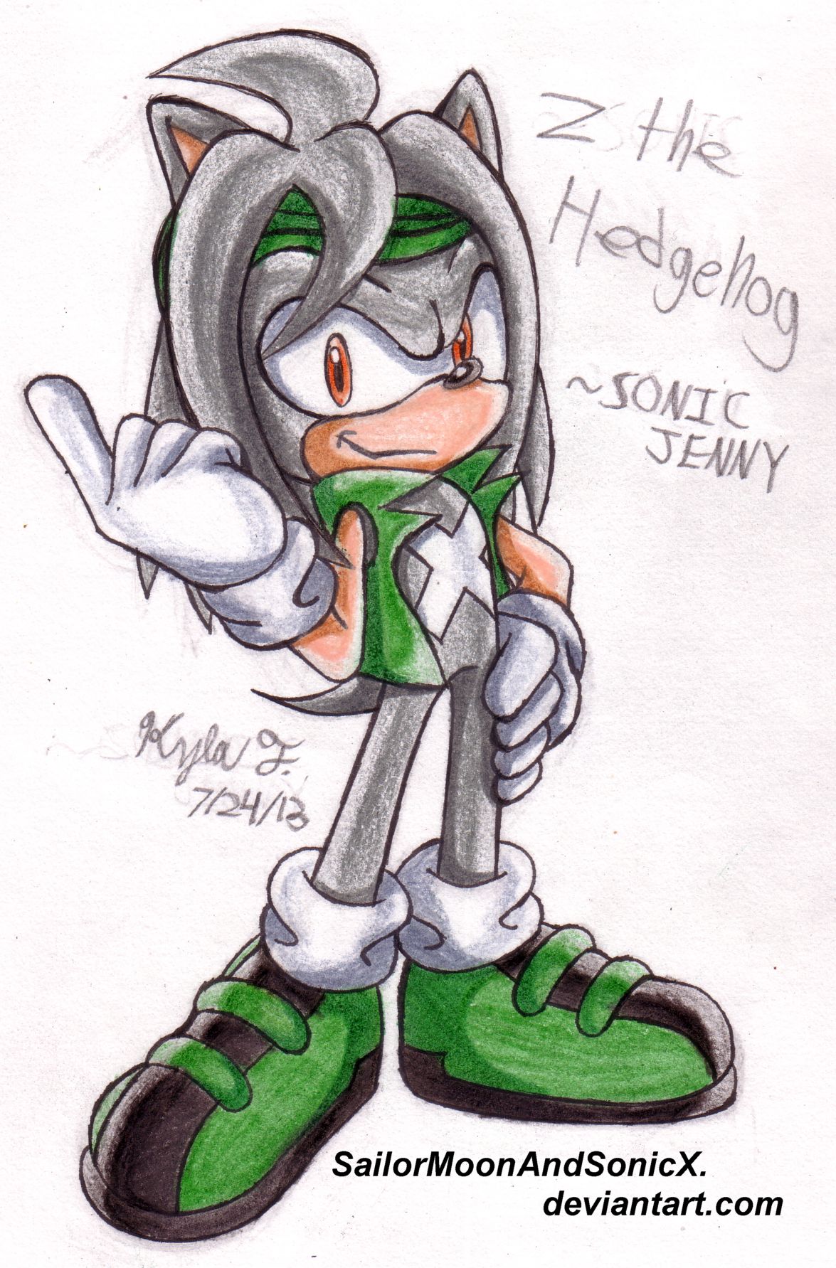 ART TRADE: Z the Hedgehog