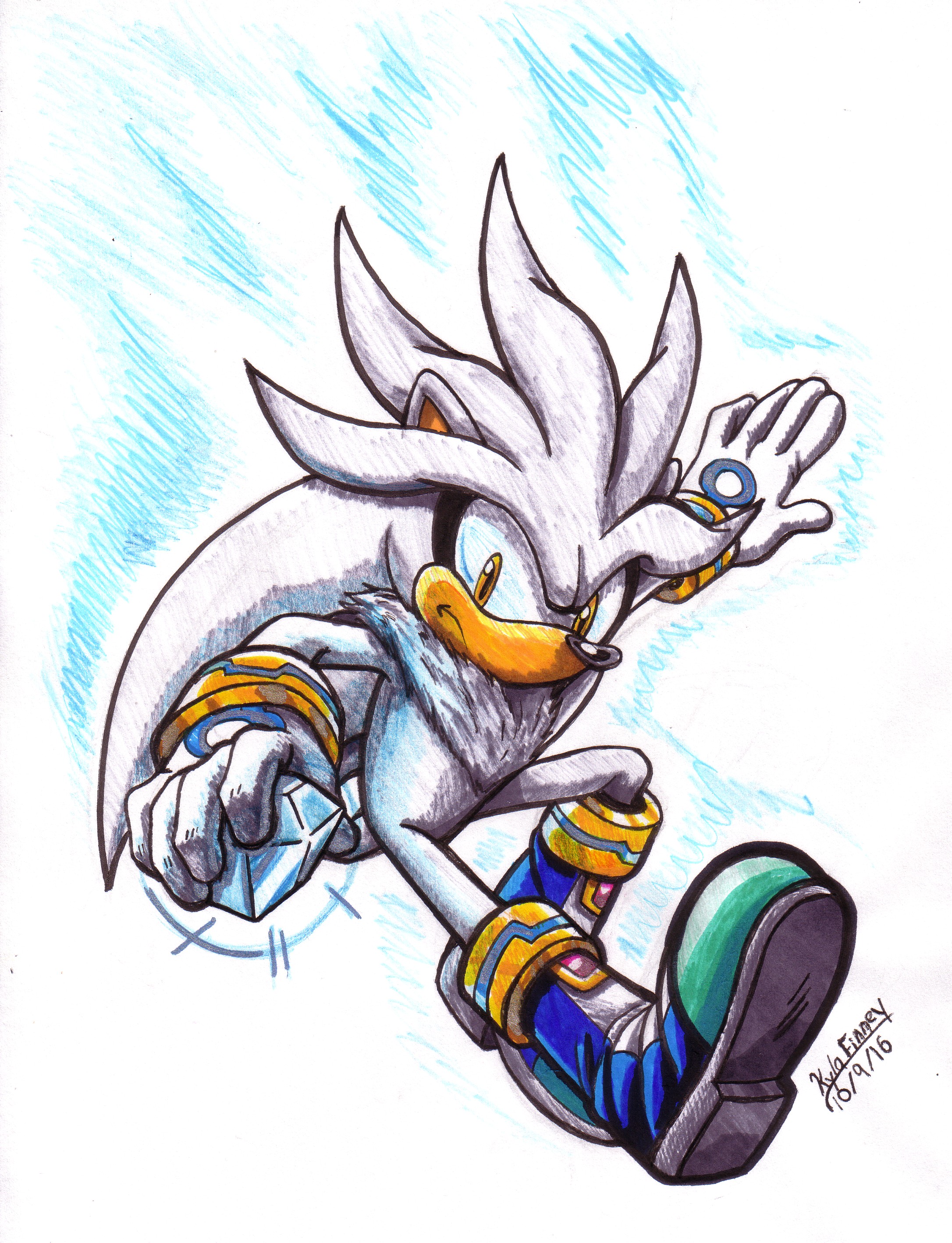 Inktober #2 - Marker Chaos: Silver