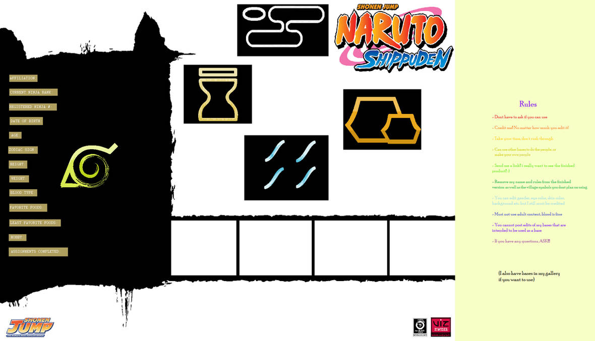 Naruto Compound Layout Naruto Template by Iceflower19 on DeviantArt