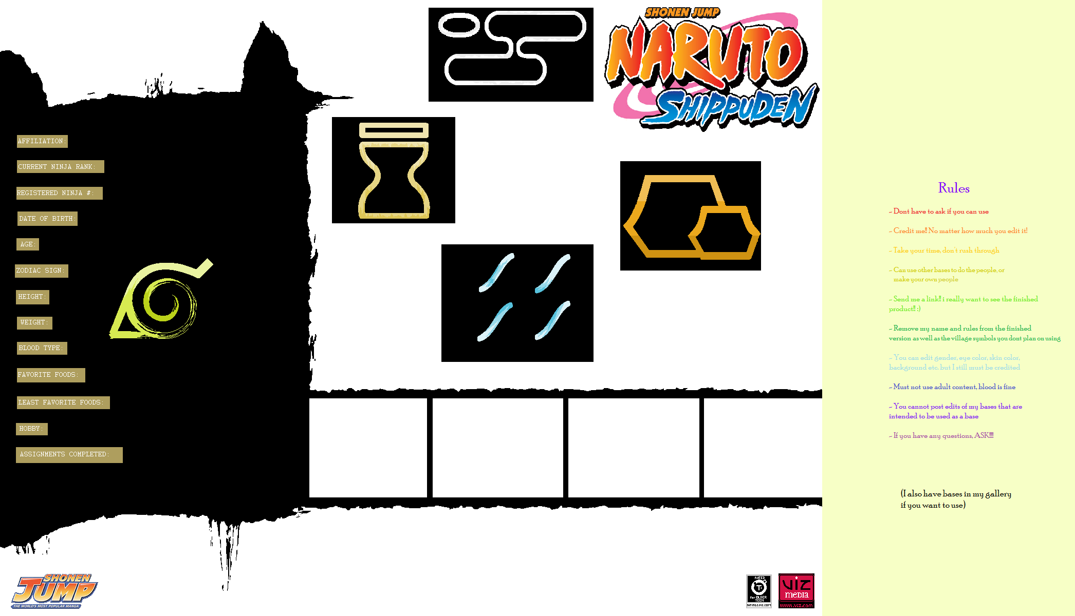 Indesign Naruto Naruto Template by Iceflower19 on DeviantArt
