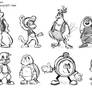 Diddy Kong Racing Sketches
