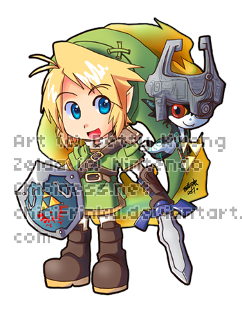 AE Chibi- Link and Midna