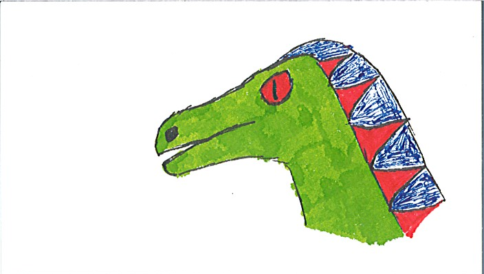 Dino Bust Business Card