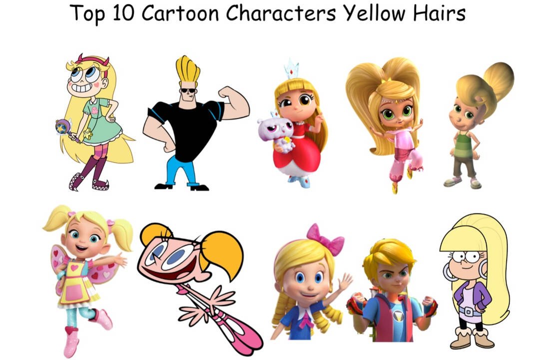 Cartoon Character With Yellow Hair