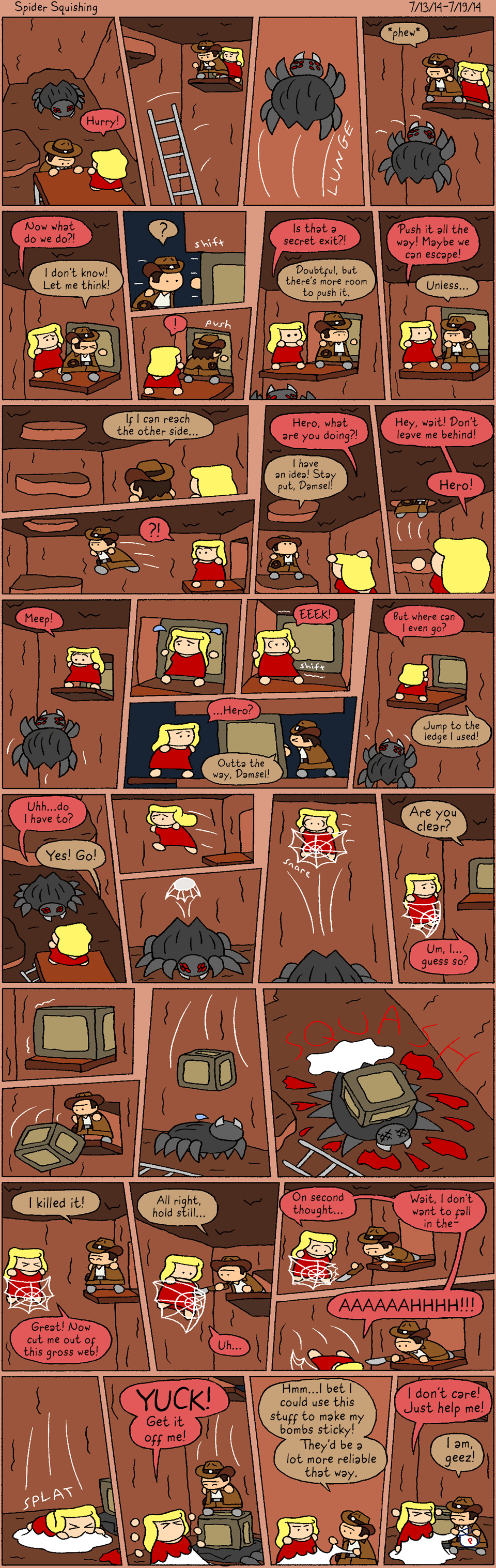 1-10 Spider Squishing by halibabica