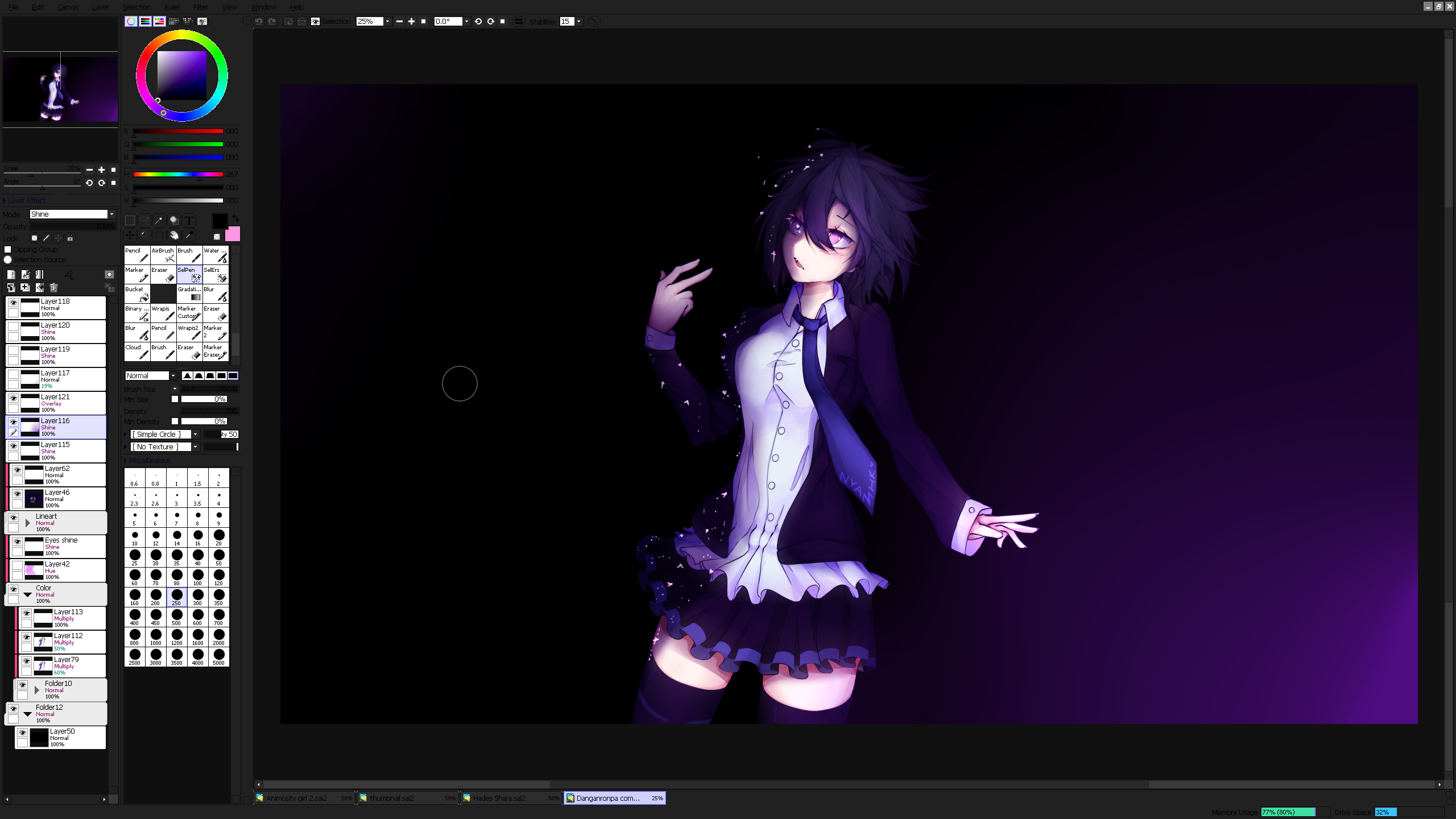 Dark Mode In Paint Tool Sai2 + How To Customize It By Nyamhk On Deviantart
