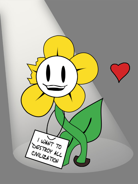 Flowey art :) - Imgflip