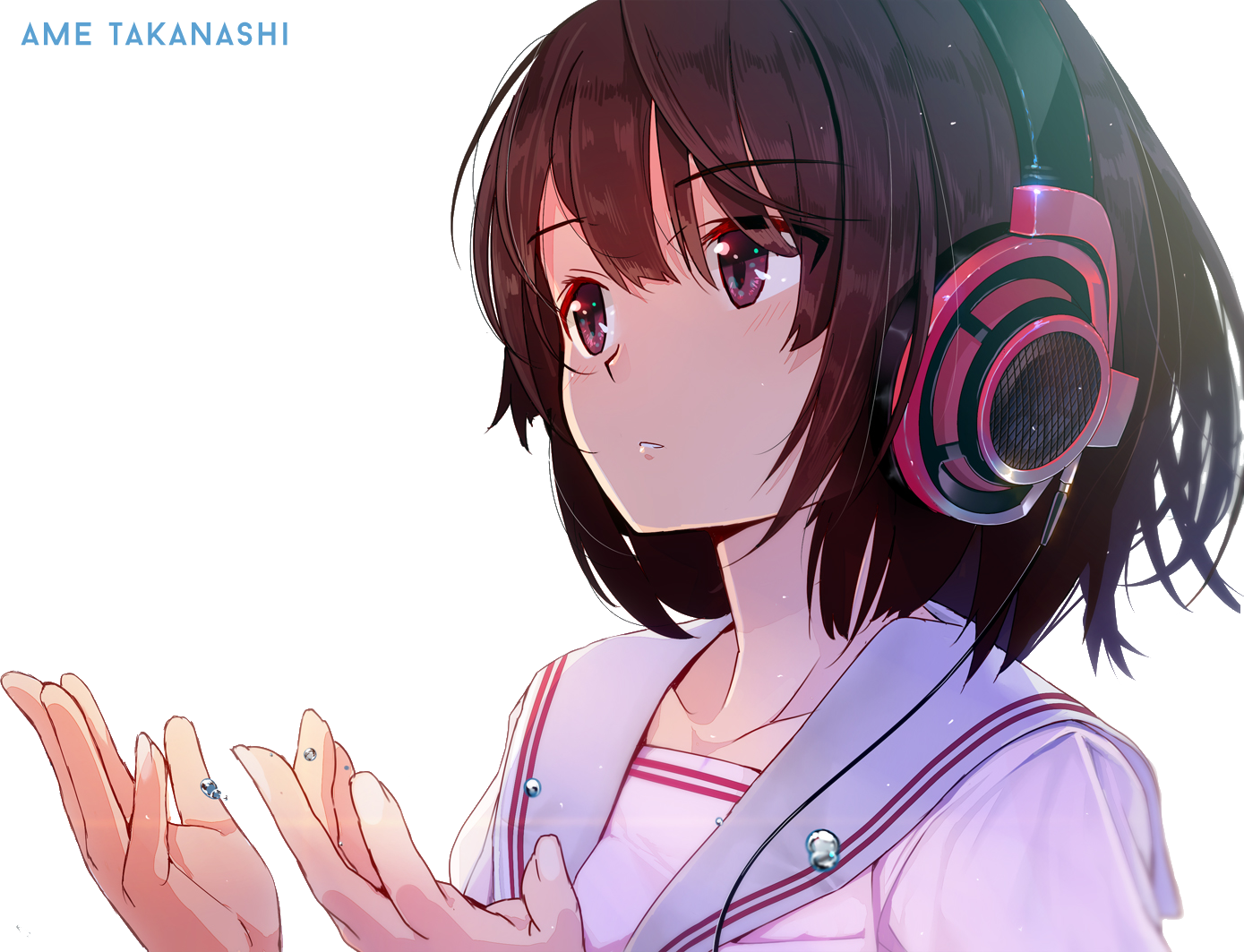 Girl With Headphones Render by AmeTakanashi on DeviantArt Girl With Headphones Render by AmeTakanashi on DeviantArt