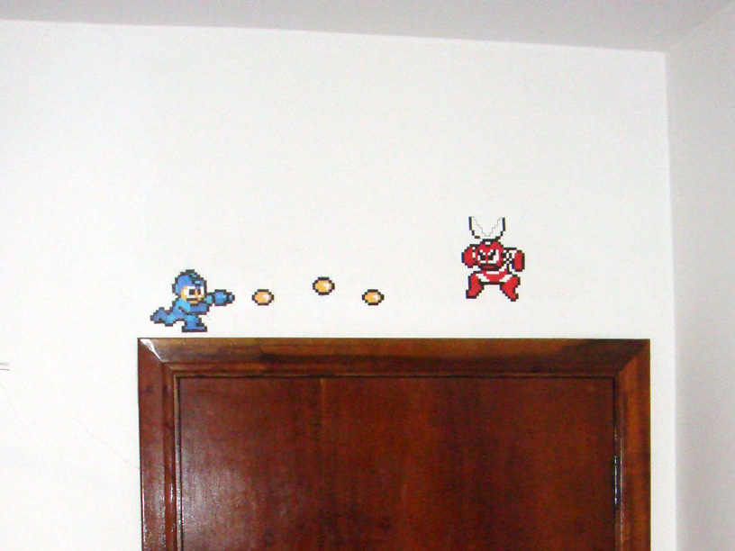 Megaman on the wall