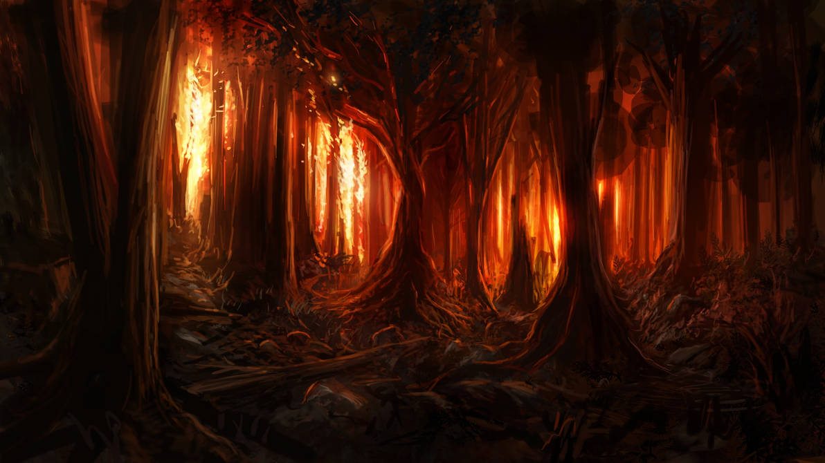 Burning Woods By Alexvanderlinde On Deviantart Burning Woods By Alexvanderlinde