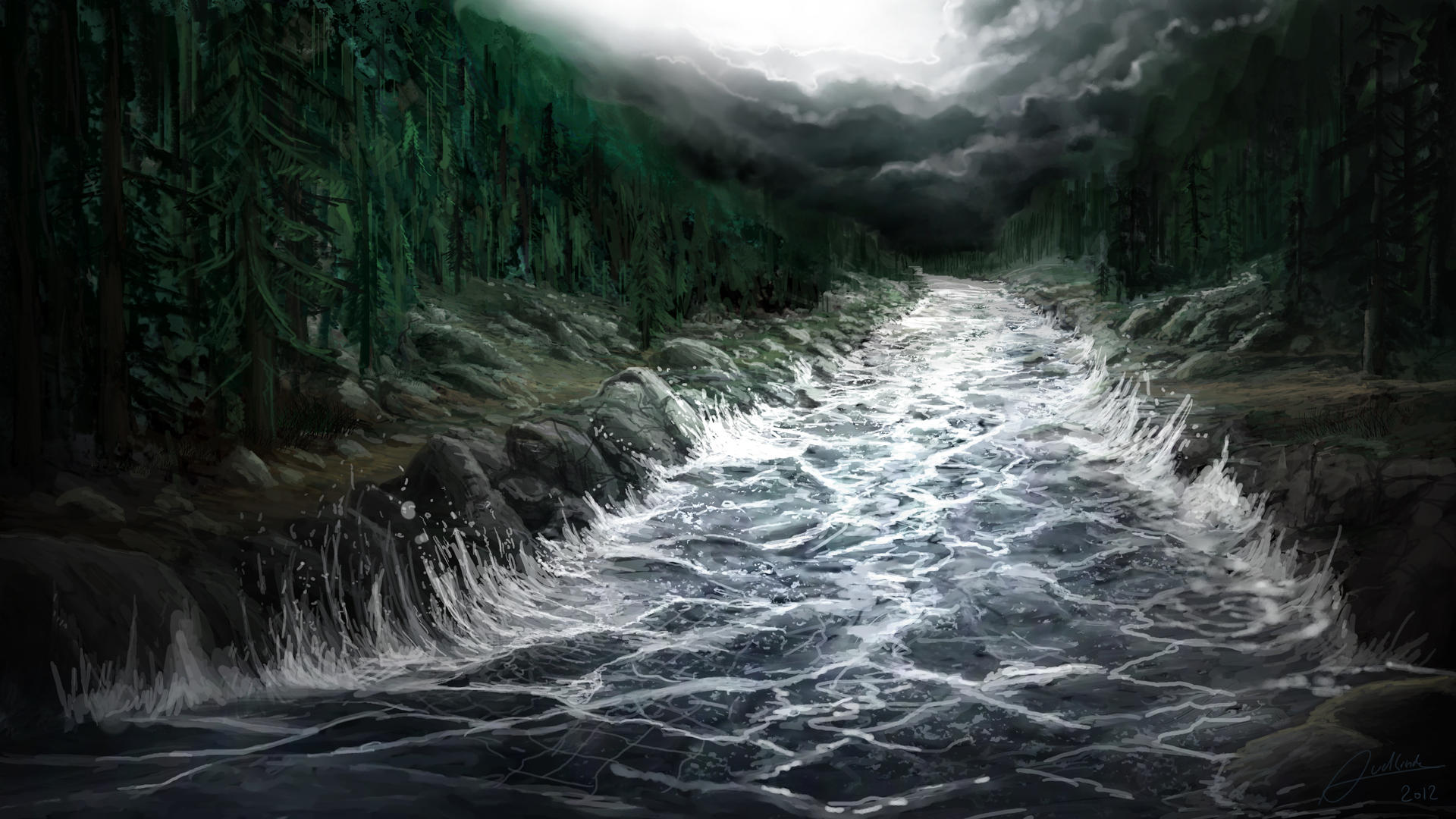 Raging River by Alexvanderlinde on DeviantArt