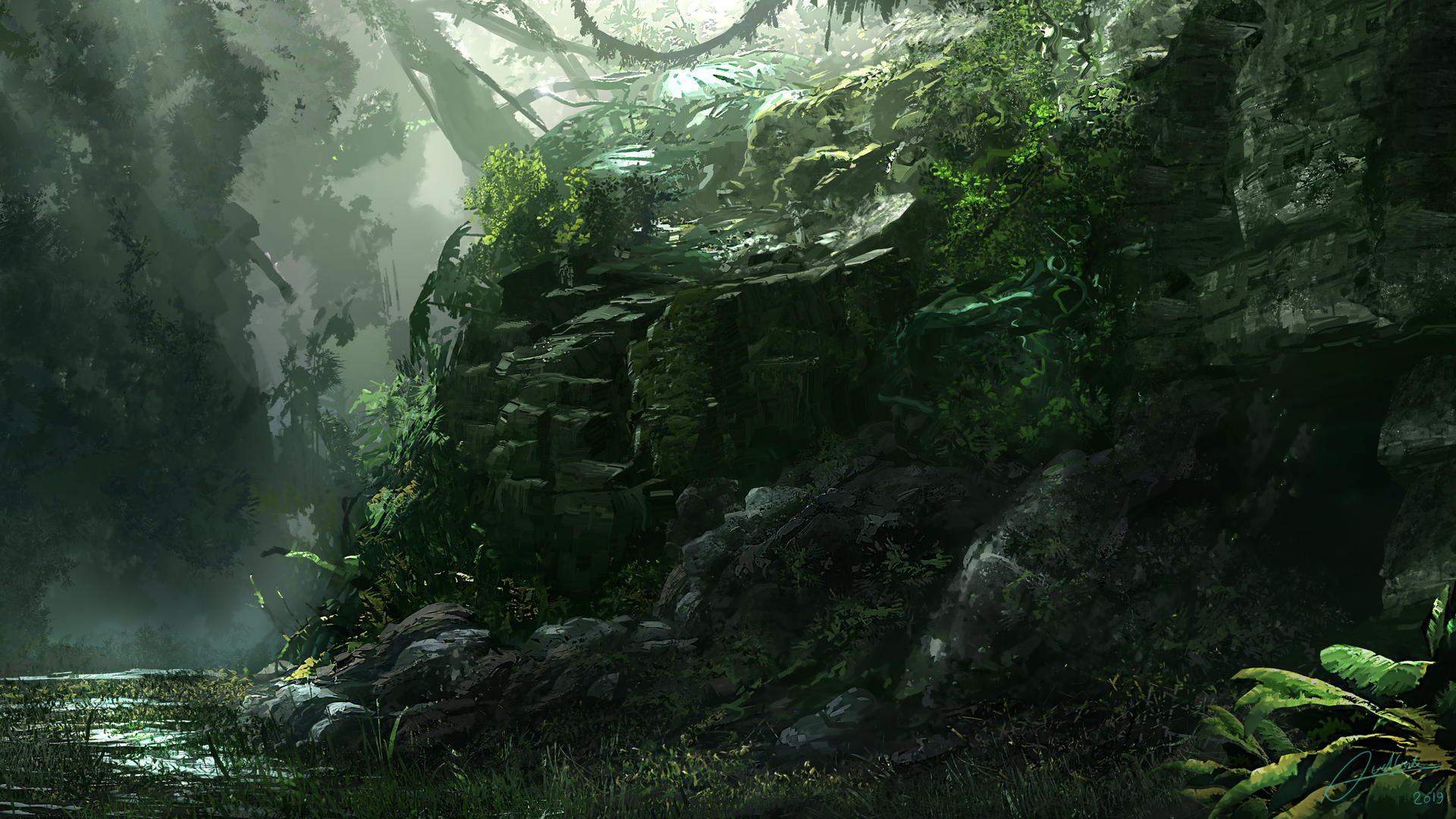 Jungle Rocks Anime Jungle Rock by Alexvanderlinde on DeviantArt