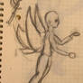 caltrain-sketch: bald fairy