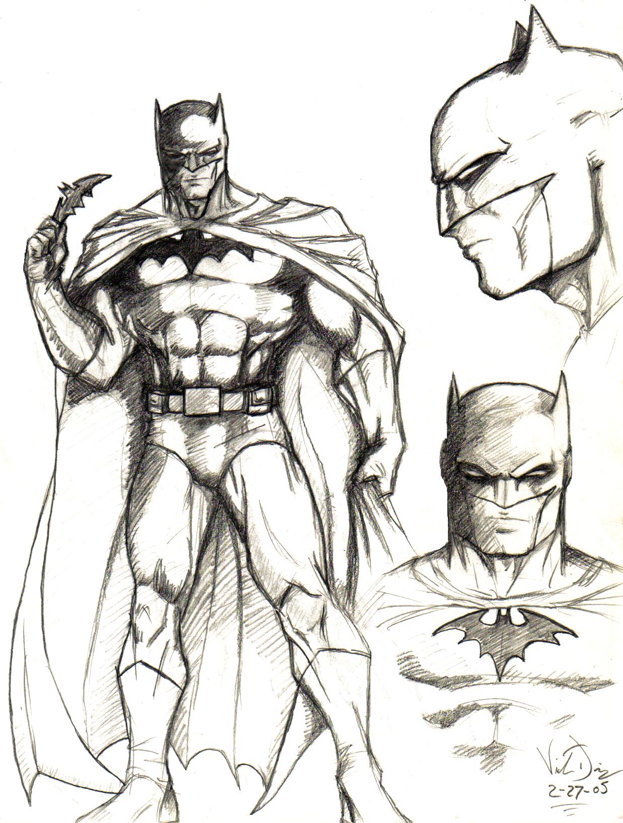 Batman Sketch-Jim Lee inspired by viemdi on DeviantArt