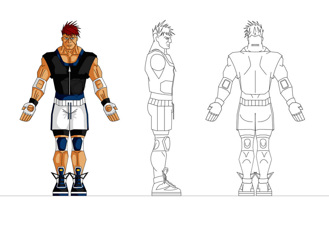 Character 02 Model Sheet by houssamica on DeviantArt