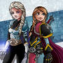 Frozen Warrior Princesses - Elsa and Anna