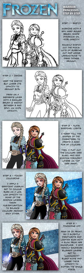 Step by Step - Frozen Warrior Princesses