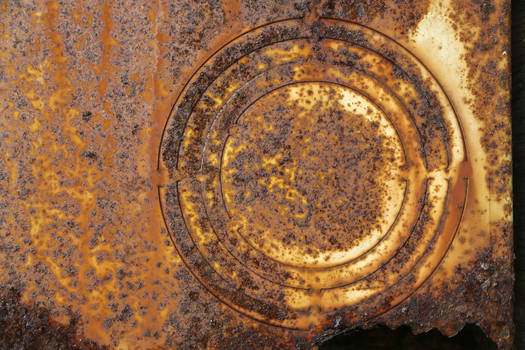 rusted metal junction box