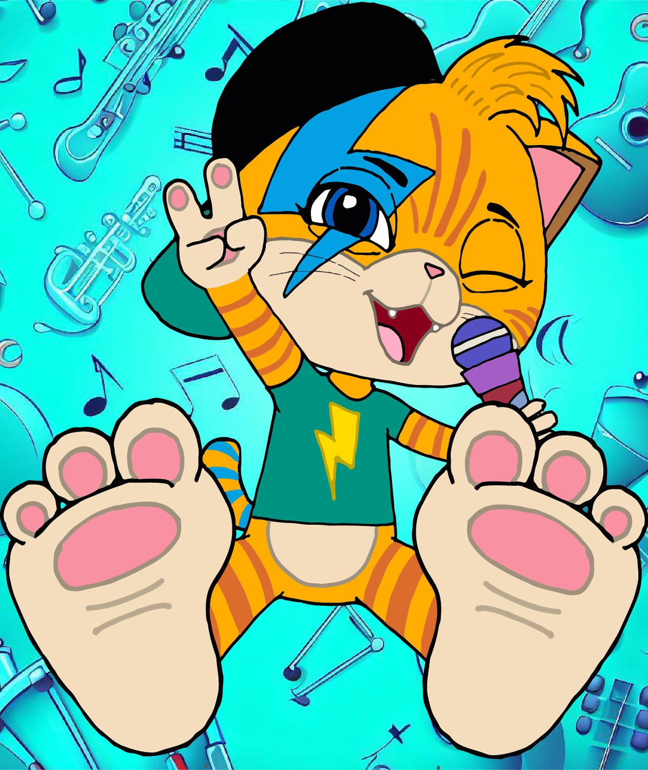 Lampo 44 Cats Bare Paws Tease by Feets-And-Paws on DeviantArt