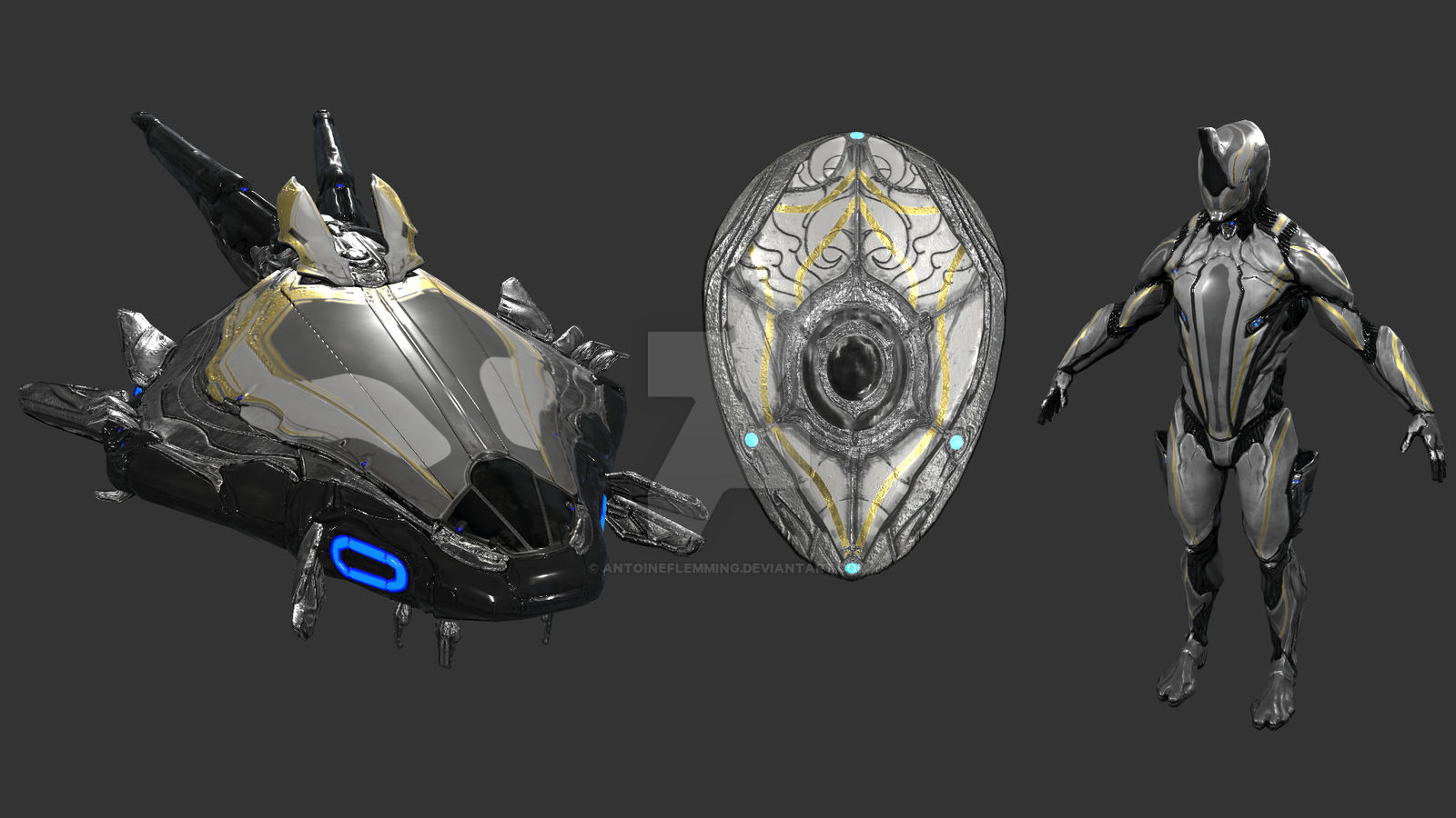 Praefector Warframe - Praefector Pack for TennoGen by antoineflemming on DeviantArt