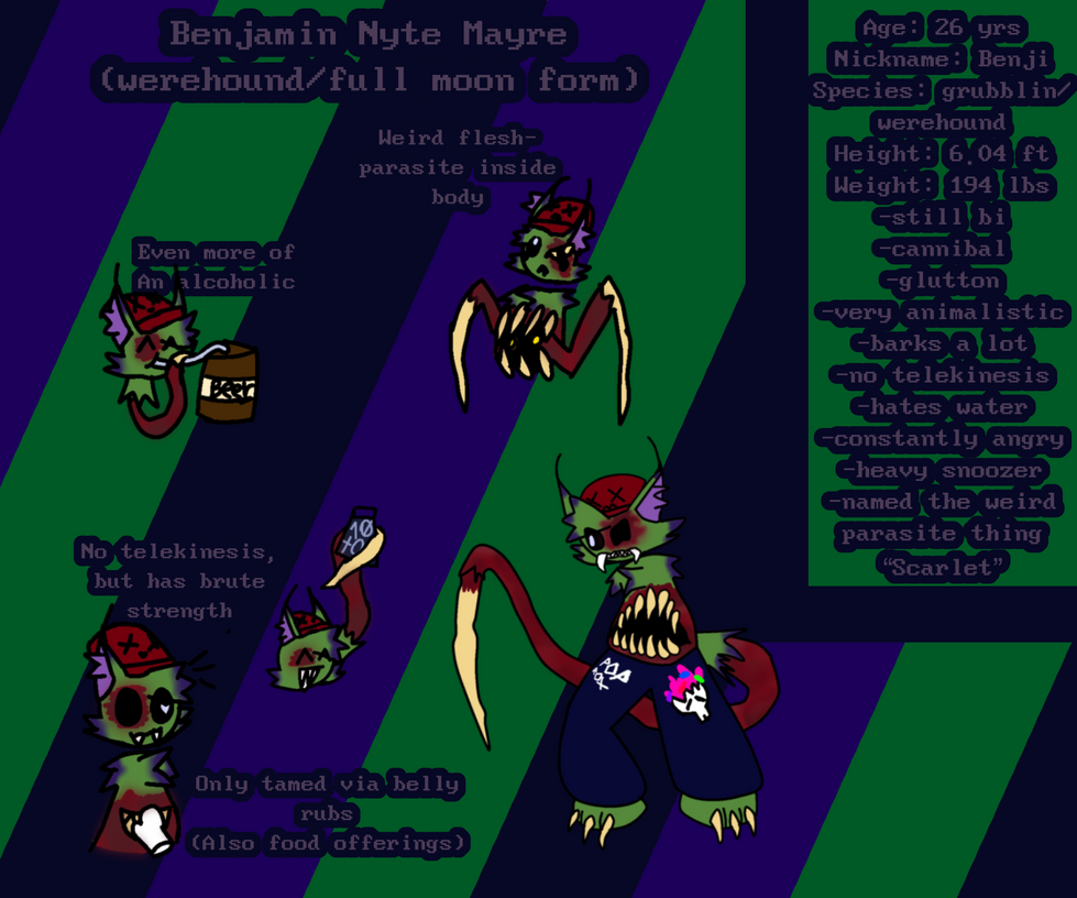 Benjamin Moon Files Benji full moon ref :p by Ink1komiX on DeviantArt