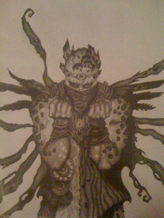 Greel Mind Raker Grell, the Mind Raker Graphite Interpretation by Spideranged on DeviantArt