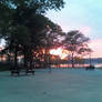 Sunset At Riverside Park
