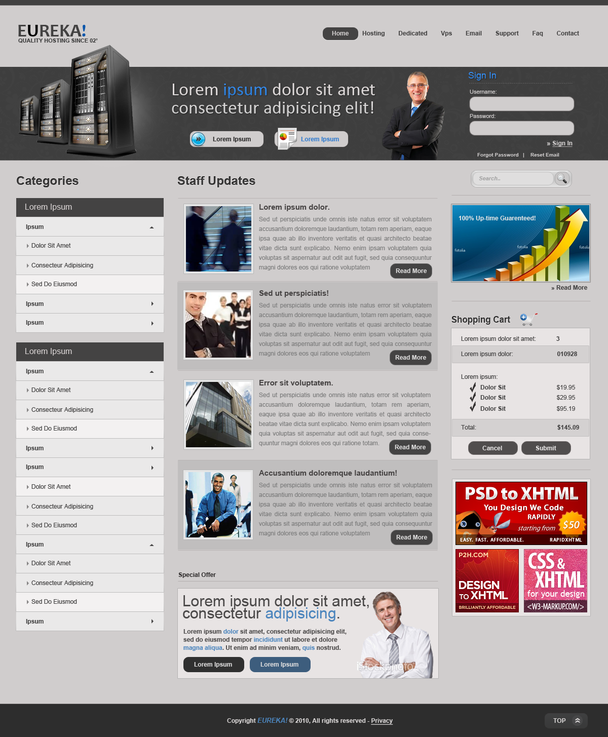 Web Hosting Layout 2