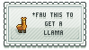 Llama Love Stamp