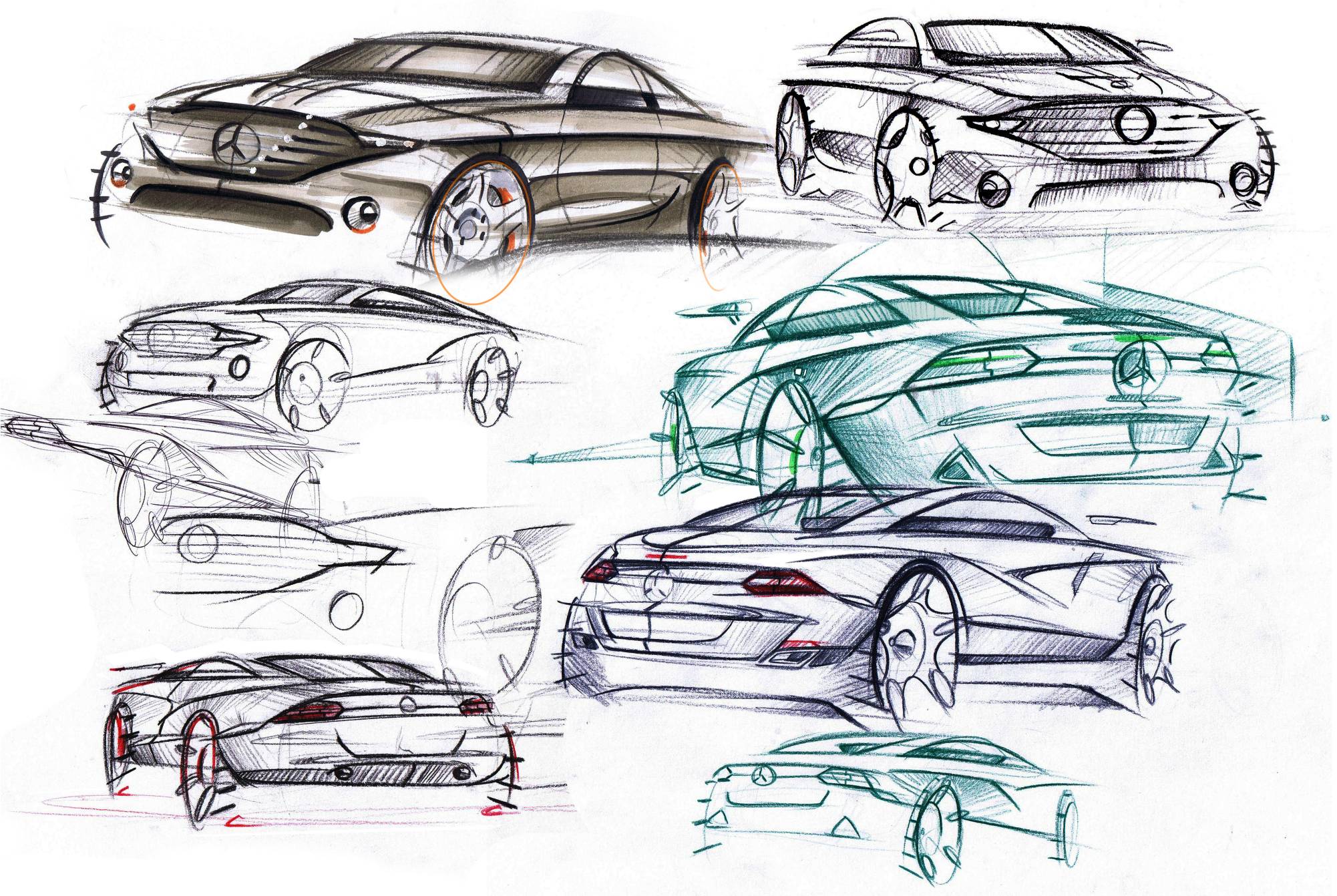 Mercedes Sketches V