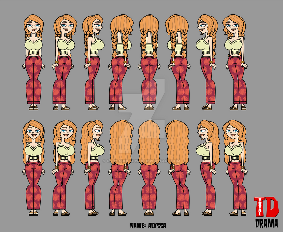 TD OC: Alyssa's rotation sheet by gaby-sunflower on DeviantArt