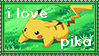 i love pika stamp