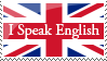 'I Speak English' Stamp